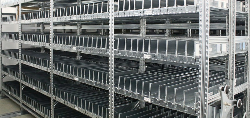 Mobiele rekken voor archief en magazijn